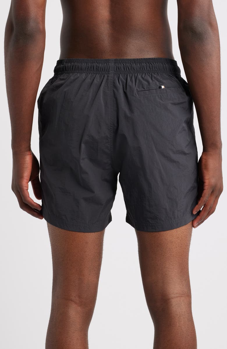 BOSS Octopus Swim Trunks, Alternate, color, Dark Grey