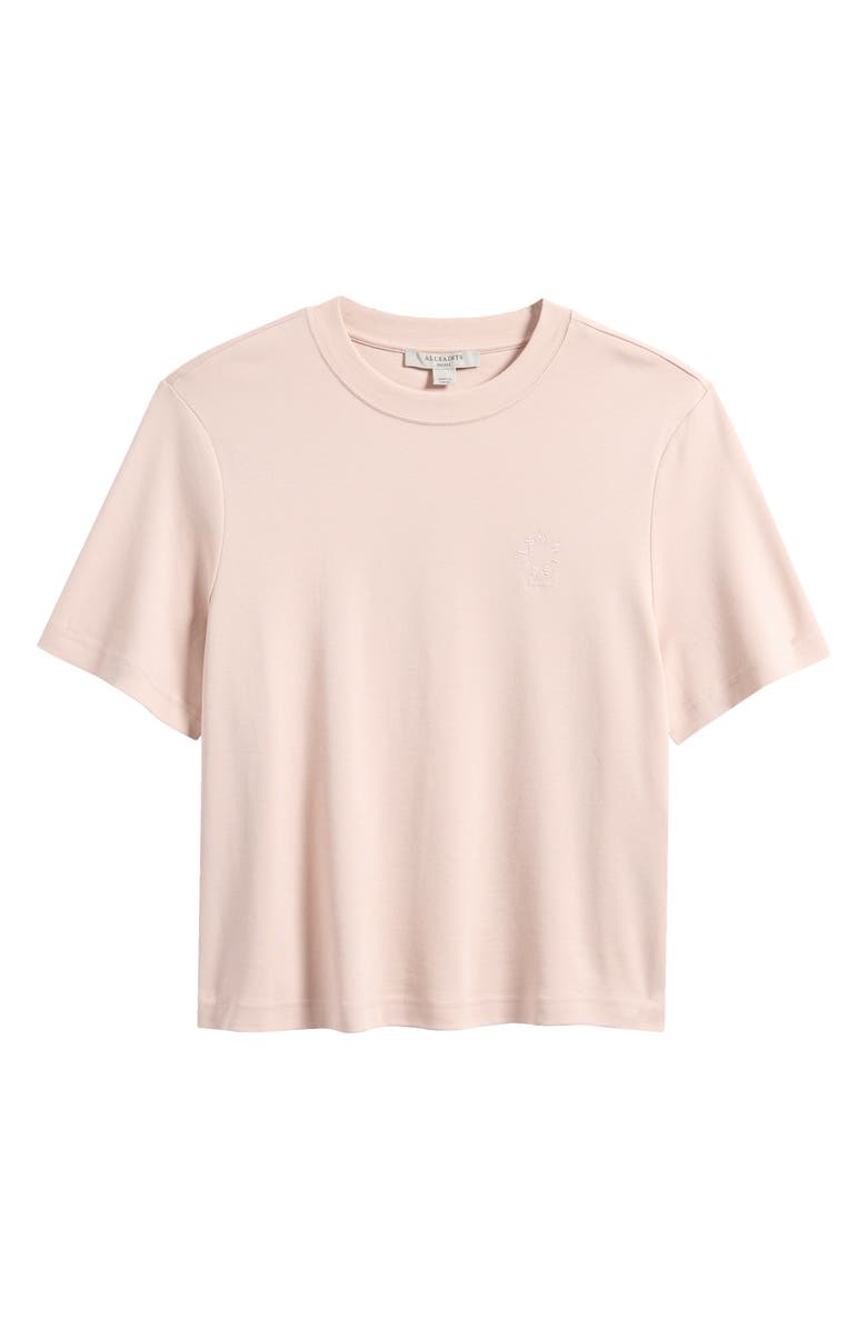 AllSaints Lisa Cotton Crewneck T-Shirt, Main, color, Mauve Pink