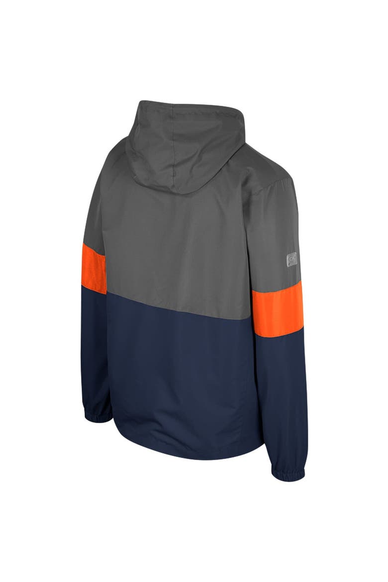Men's Colosseum Charcoal Virginia Cavaliers Miles Full-Zip Jacket, Alternate, color, Charcoal