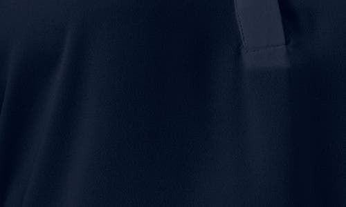 Chaus Split Neck Georgette Blouse In Blue