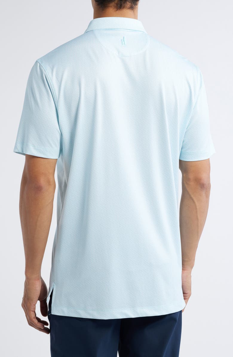 johnnie-O Island Times Geo Print Performance Polo, Alternate, color, Tarpon