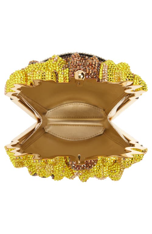 Judith Leiber Couture French Fries & Chips Crystal Embellished Clutch
