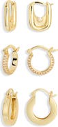 ARGENTO VIVO Mixed Hoop Earrings Set