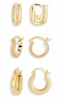 Mixed Hoop Earrings Set