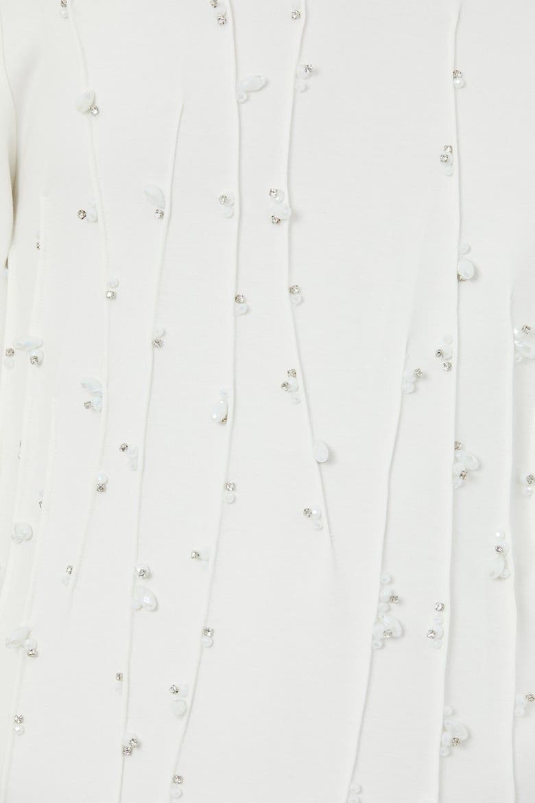 Ecru Embroidered Detail T-Shirt, Alternate, color, Ivory
