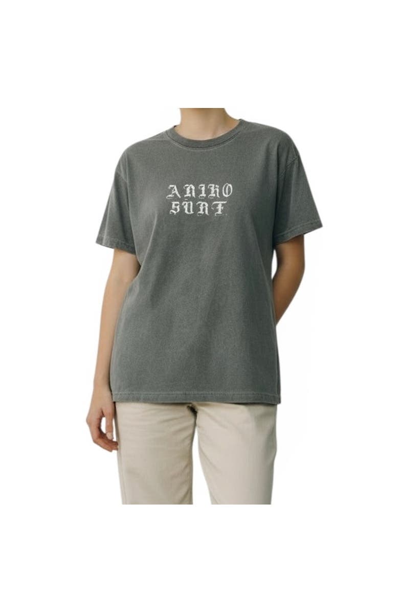 ARIKO Gender Inclusive Logo Surf T-shirt, Main, color, Sea Grey