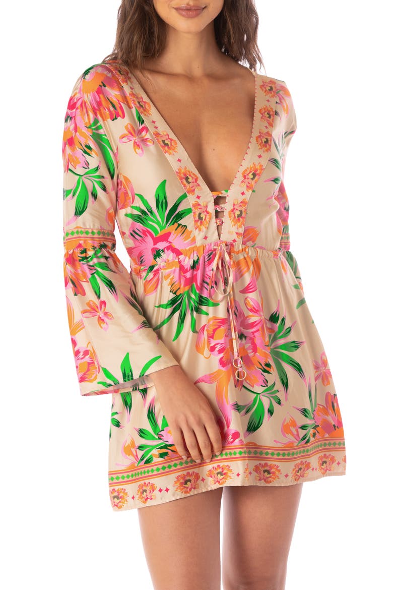 Agnes Cover-Up Dress, Alternate, color, LIGHT BEIGE