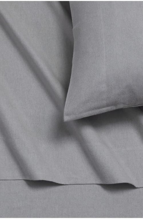 Azores Home Yarn Dyed Flannel Sheet Set In Gray