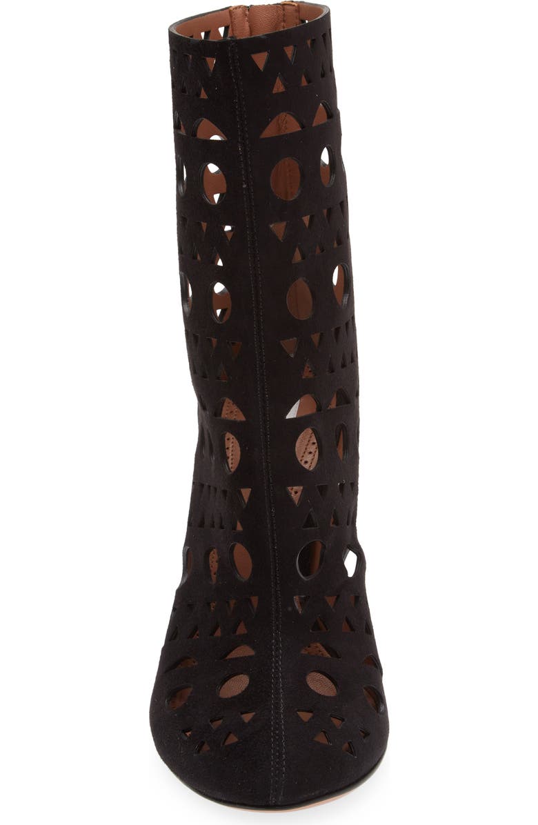 Alaïa Vienne Wedge Bootie, Alternate, color,