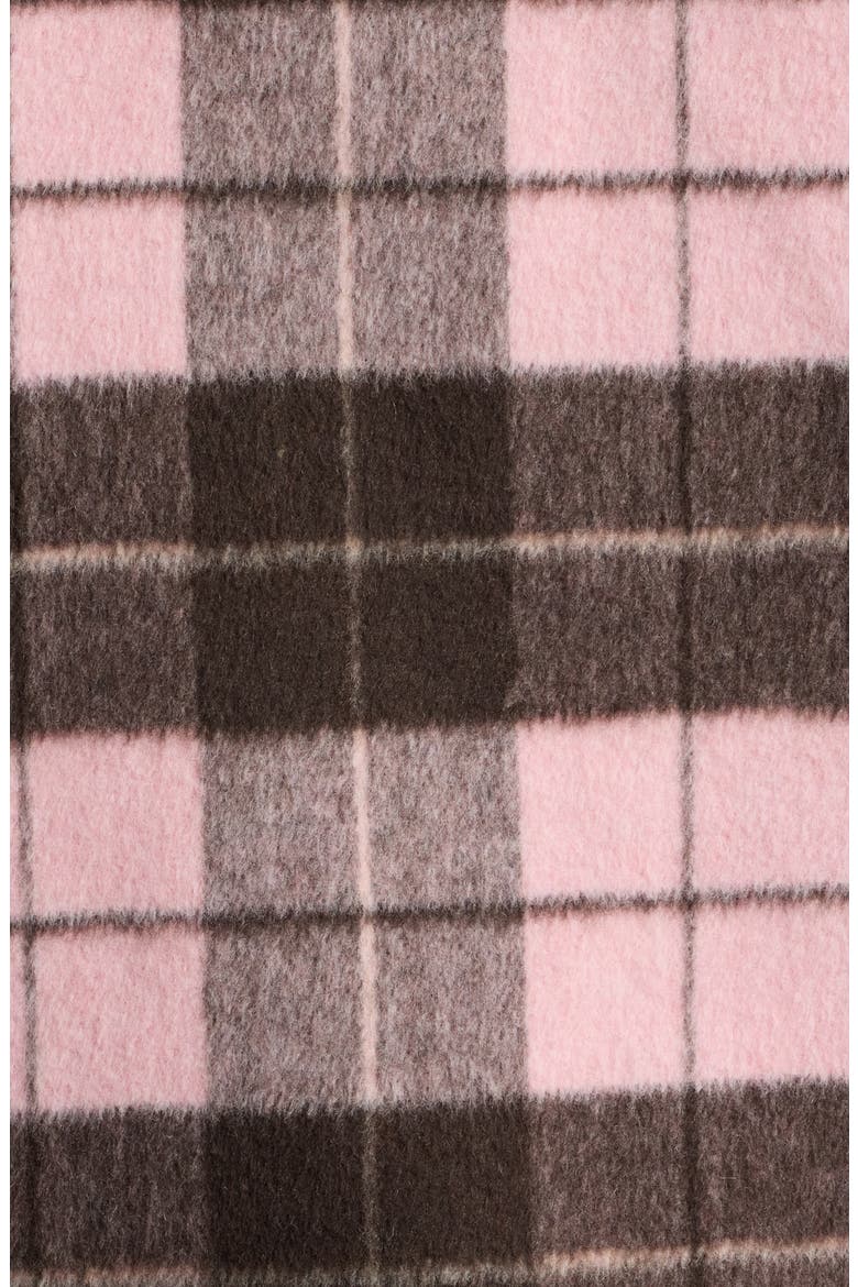 Plaid Bomber Jacket, Alternate, color, PINK BROWN PLAID