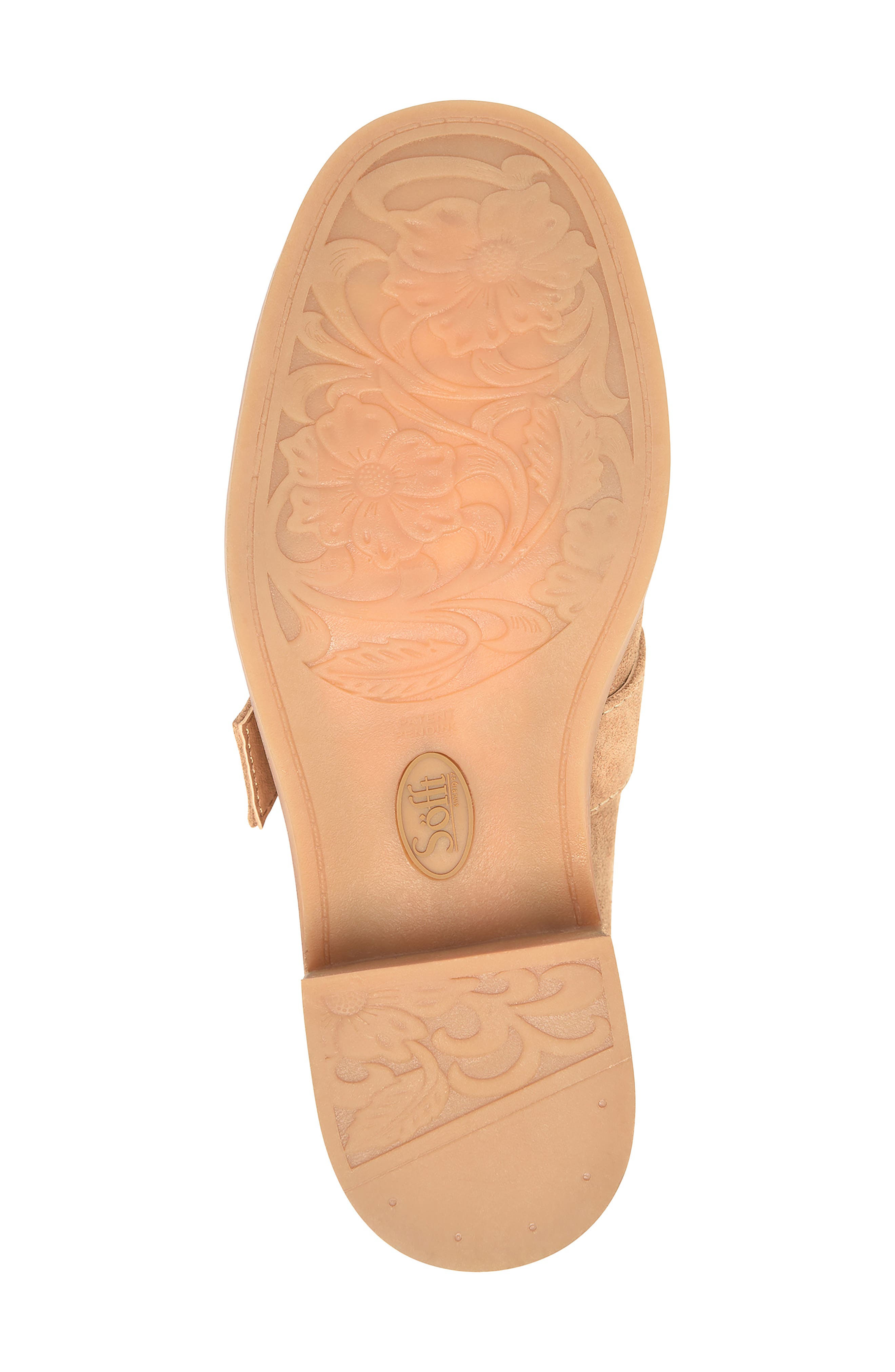 Söfft Tiffany Buckle Clog, Alternate, color, Cognac