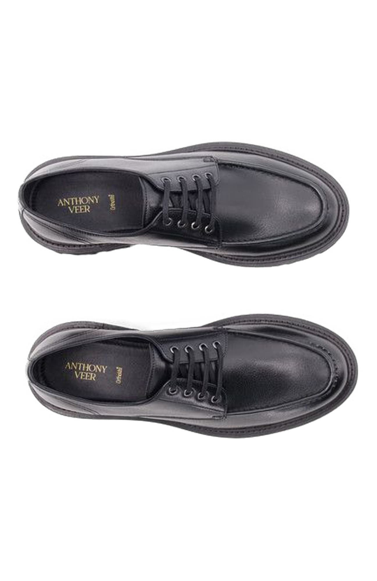 Anthony Veer Barret Moc Derby, Alternate, color, Black Leather