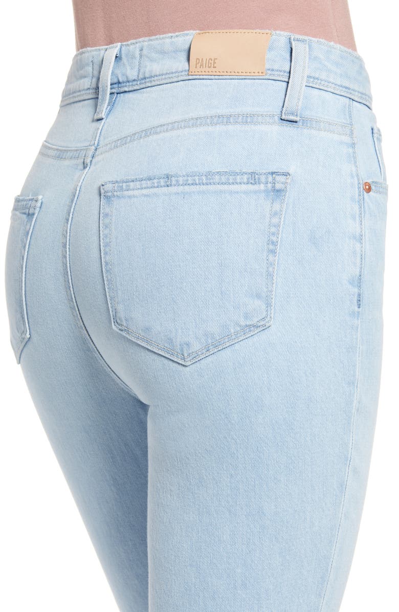 PAIGE Sarah Crop Slim Straight Leg Jeans, Alternate, color, 
