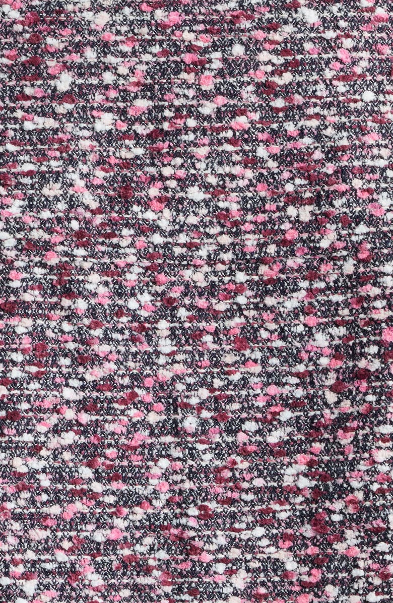 DIET STARTS MONDAY Tweed Snap-Up Jacket, Alternate, color, Pink Multi
