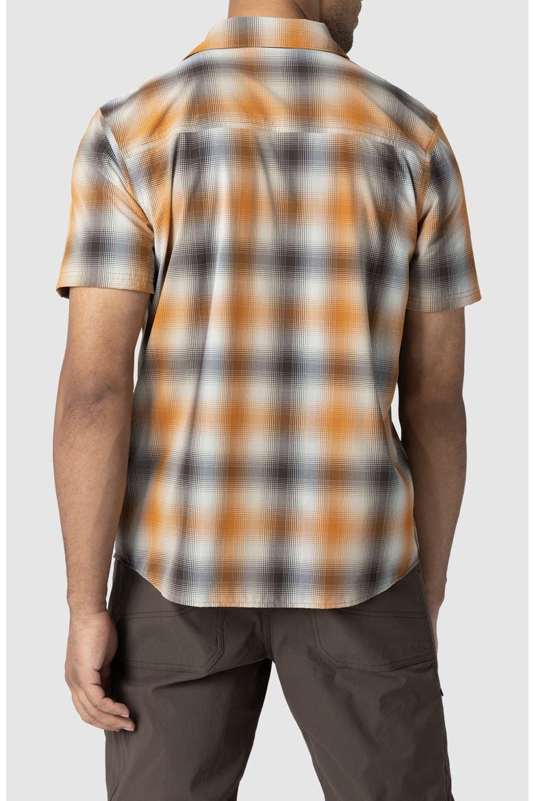 Astroman Short Sleeve Sun Shirt, Alternate, color, SEDONA PLAID
