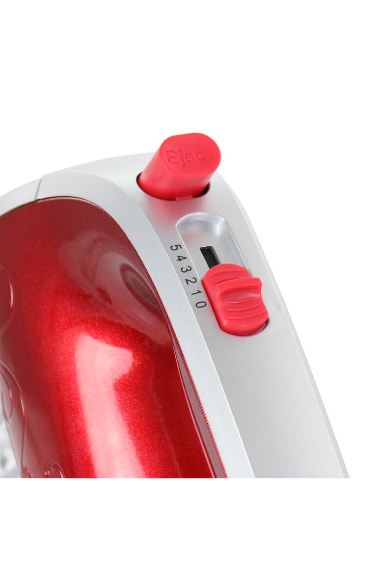 5-Speed 150-Watt Hand Mixer Red w/ Silver Accents, Alternate, color, Red