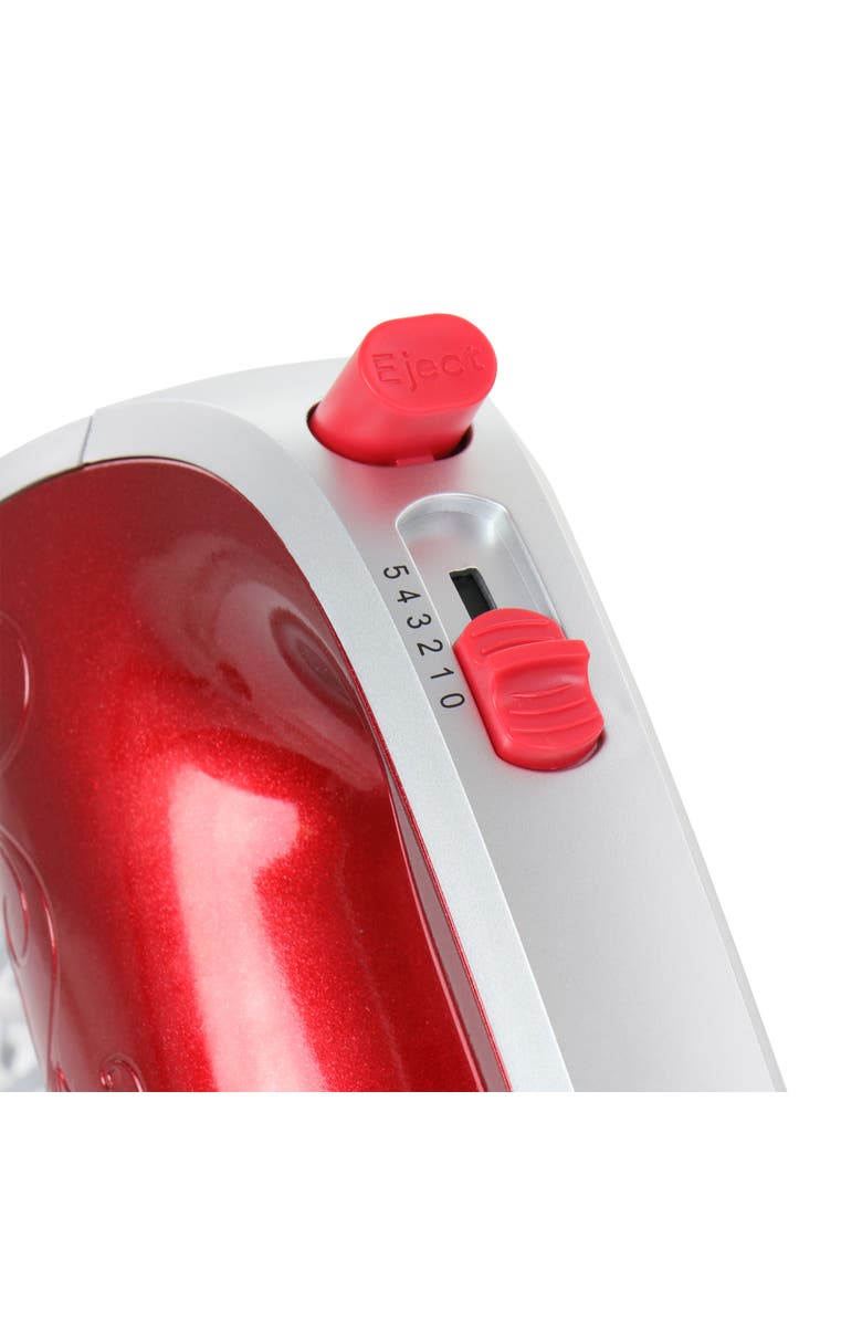 Better Chef 5-Speed 150-Watt Hand Mixer Red w/ Silver Accents, Alternate, color, Red