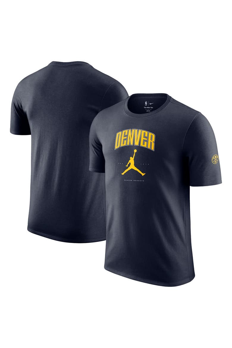 Unisex Jordan Brand Navy Denver Nuggets Essential Cities T-Shirt, Main, color, Navy