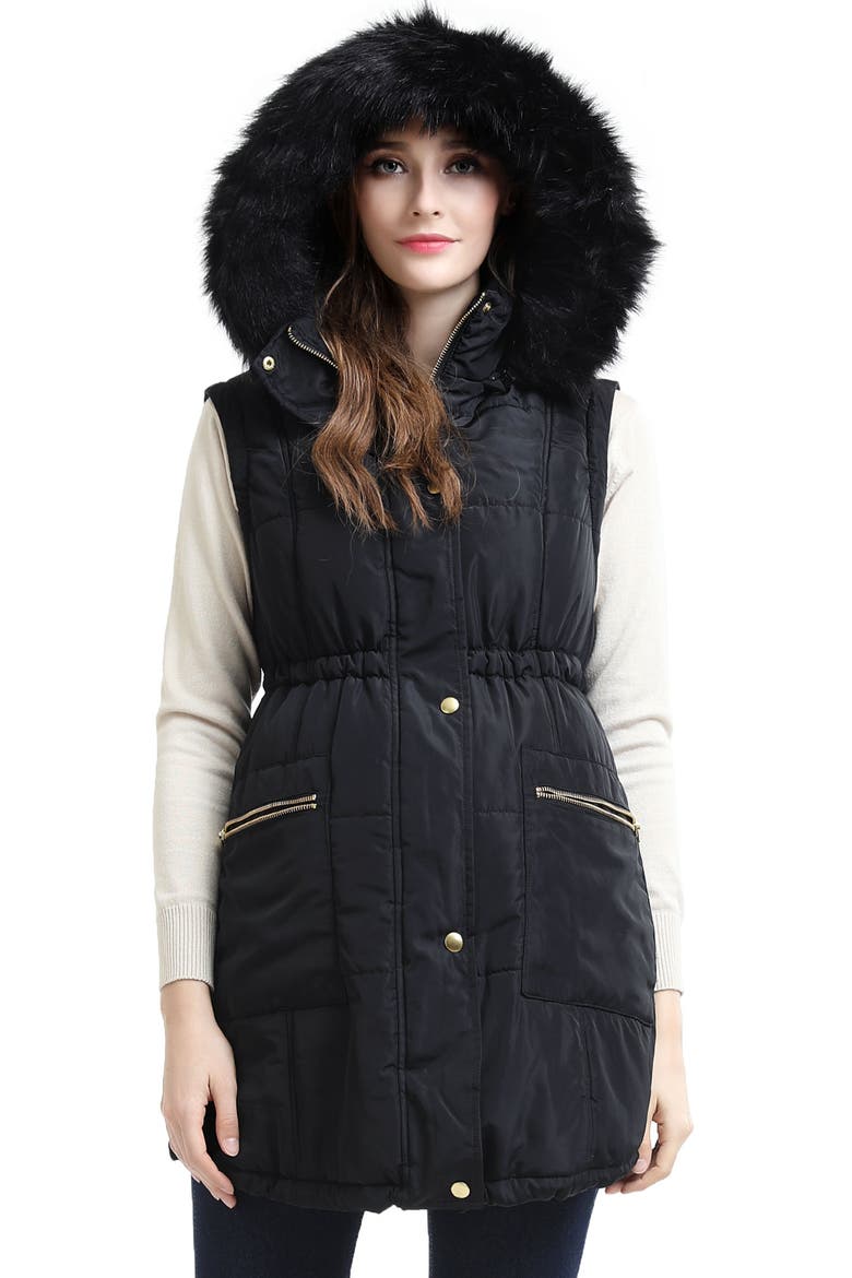 Mina 2-in-1 Hooded Maternity Coat, Alternate, color, BLACK