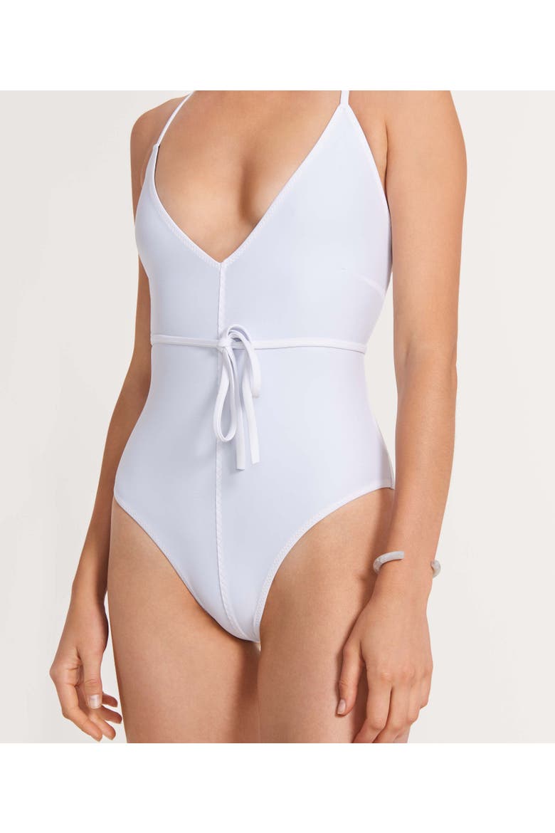 The Reversible Tie Back One Piece, Alternate, color, Black/White