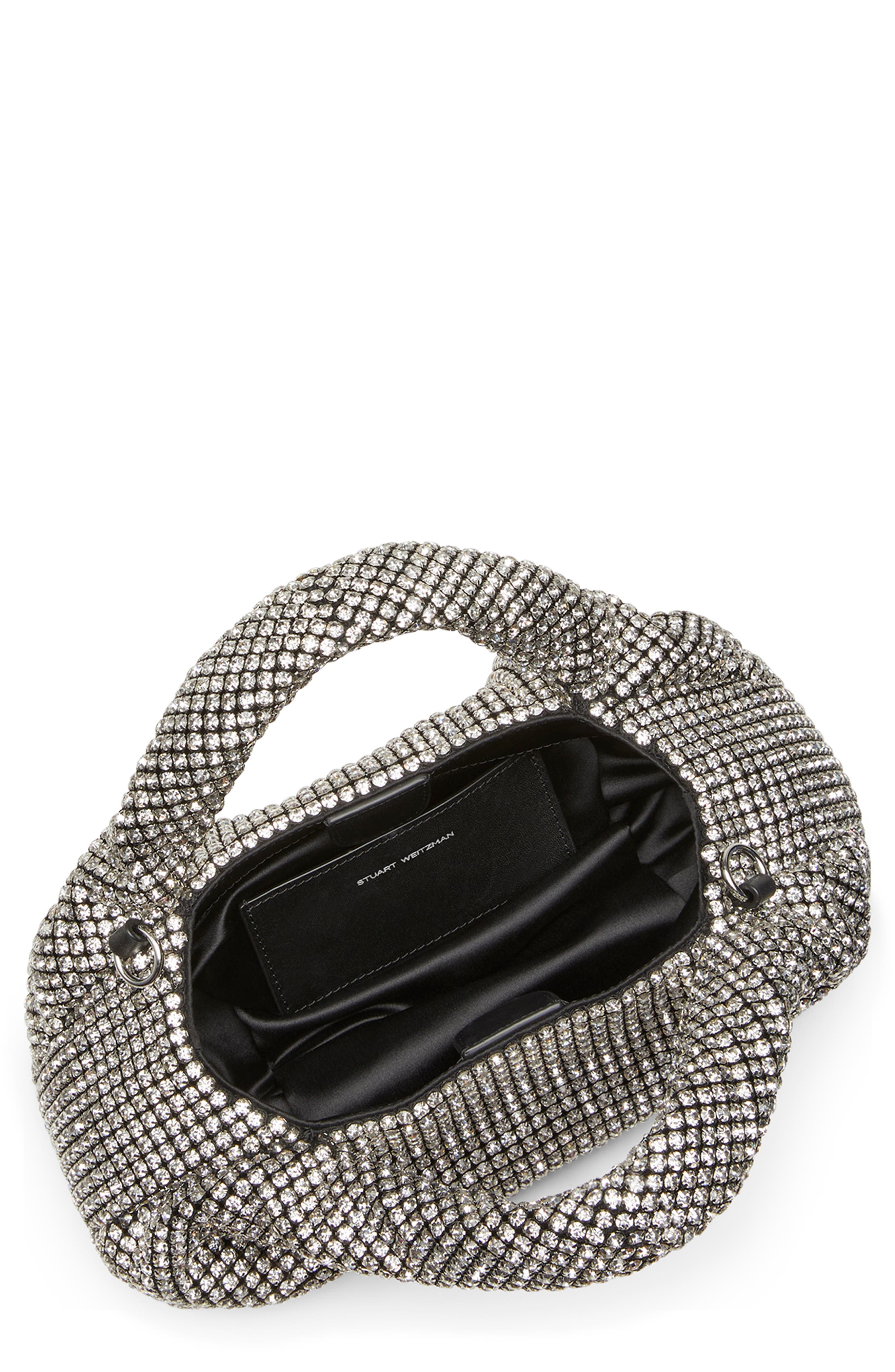 Stuart Weitzman The Moda Shine Mini Tote, Alternate, color, Clear