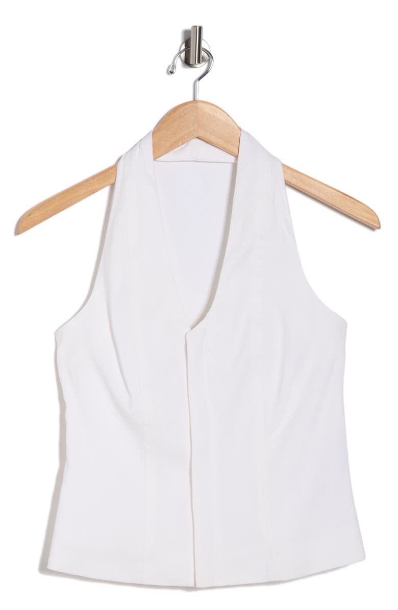 A.L.C. Cora Linen Blend Halter Top, Main, color, Ecru
