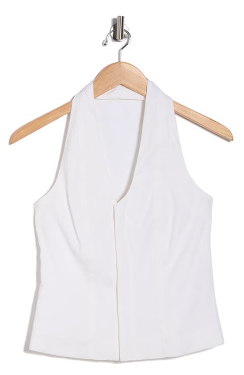 Cora Linen Blend Halter Top