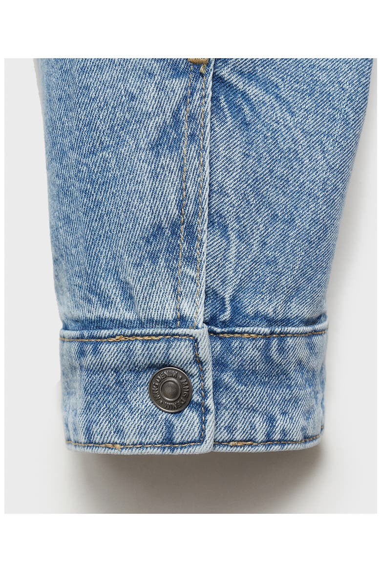 Lined Zip Denim Jacket, Alternate, color, MEDIUM BLUE