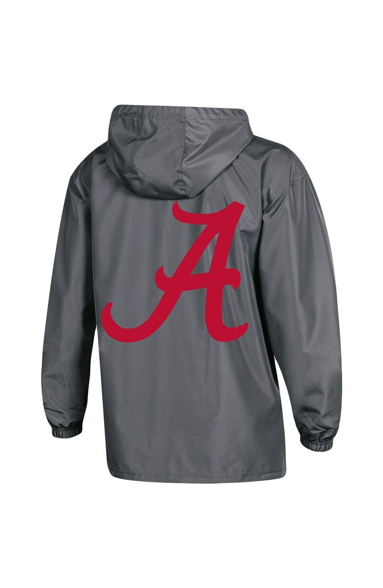 Champion Women's Champion Charcoal Alabama Crimson Tide Packable Half-Zip Light Rain Jacket, Alternate, color, 