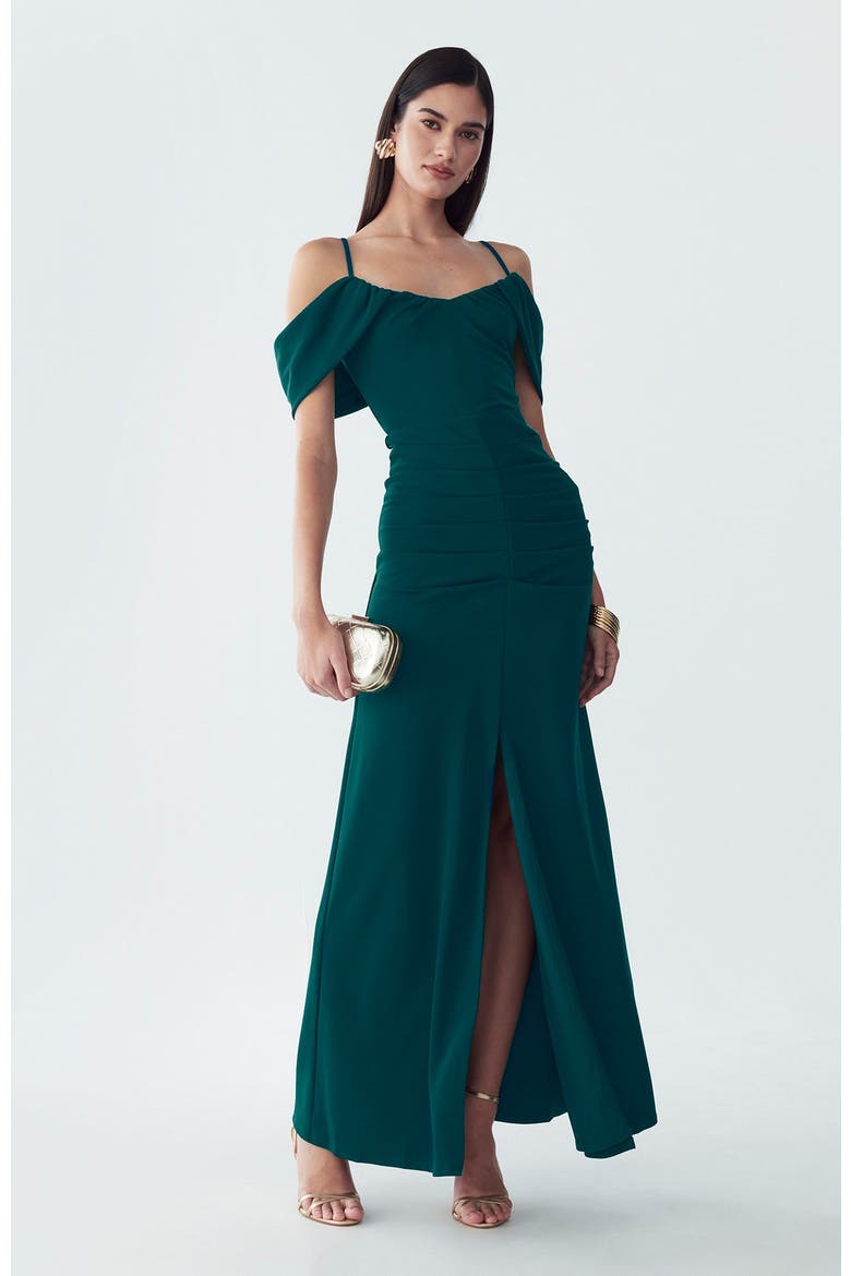 Ida Maxi Dress, Alternate, color, Emerald