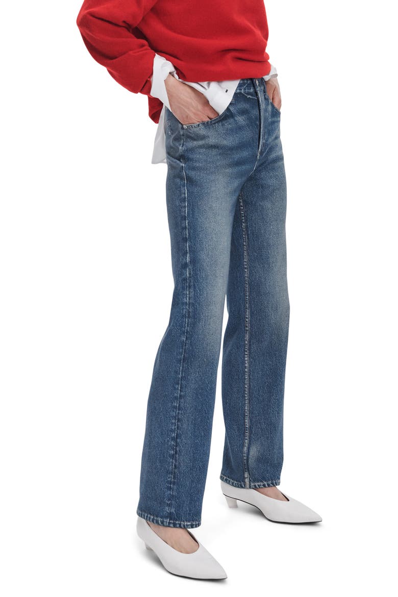 Miramar Shea Wide Leg Cotton Terry Sweatpant Jeans, Alternate, color, LAKEWOOD