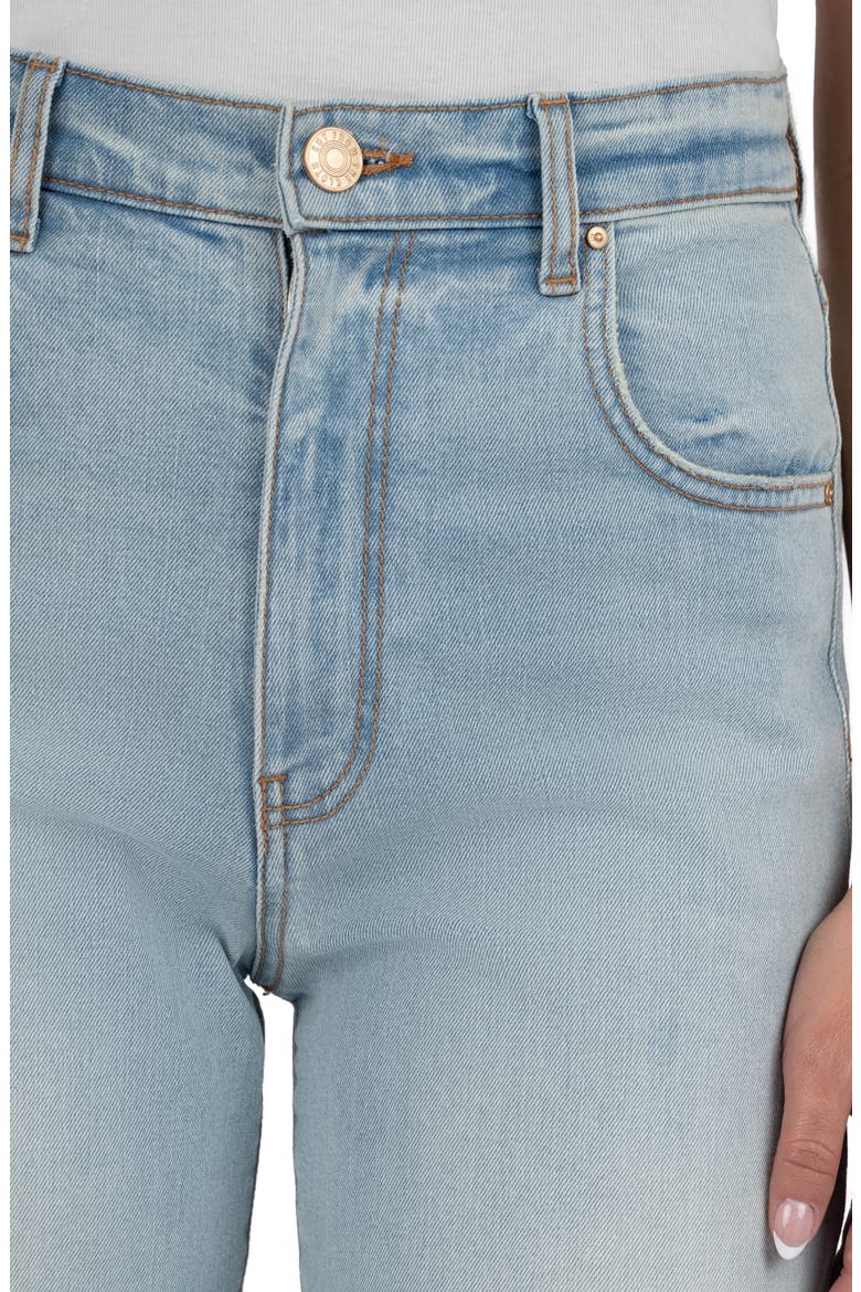 Gwen High Waist Cufed Wide Leg Jeans, Alternate, color, MEANING