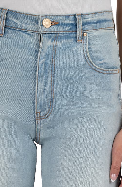 Kut From The Kloth Gwen High Waist Cufed Wide Leg Jeans In Meaning