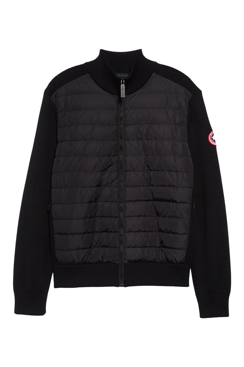 Hybridge 675 Fill Power Down Jacket, Alternate, color, BLACK