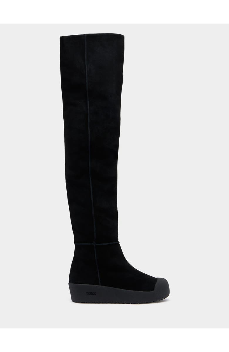 Bally Curling Over-the-knee Boot, Main, color, Black