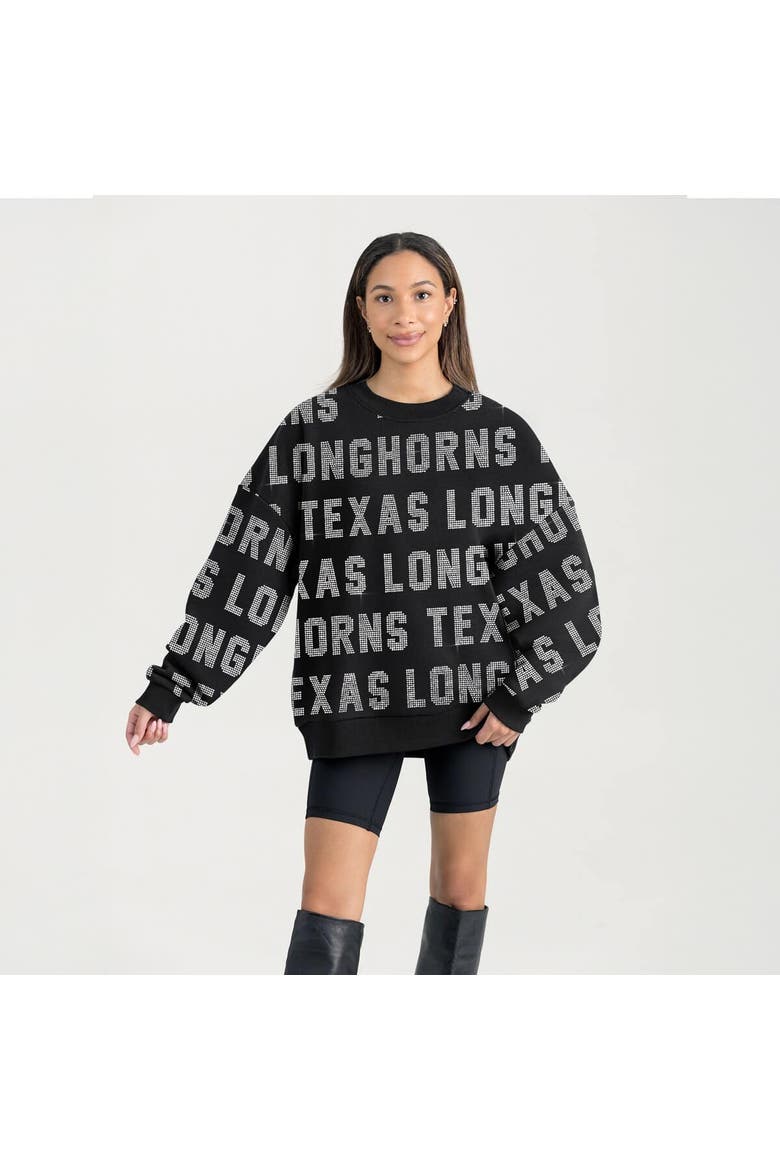 Women's Gameday Couture  Black Texas Longhorns Hype Era Sweatshirt, Main, color, Black