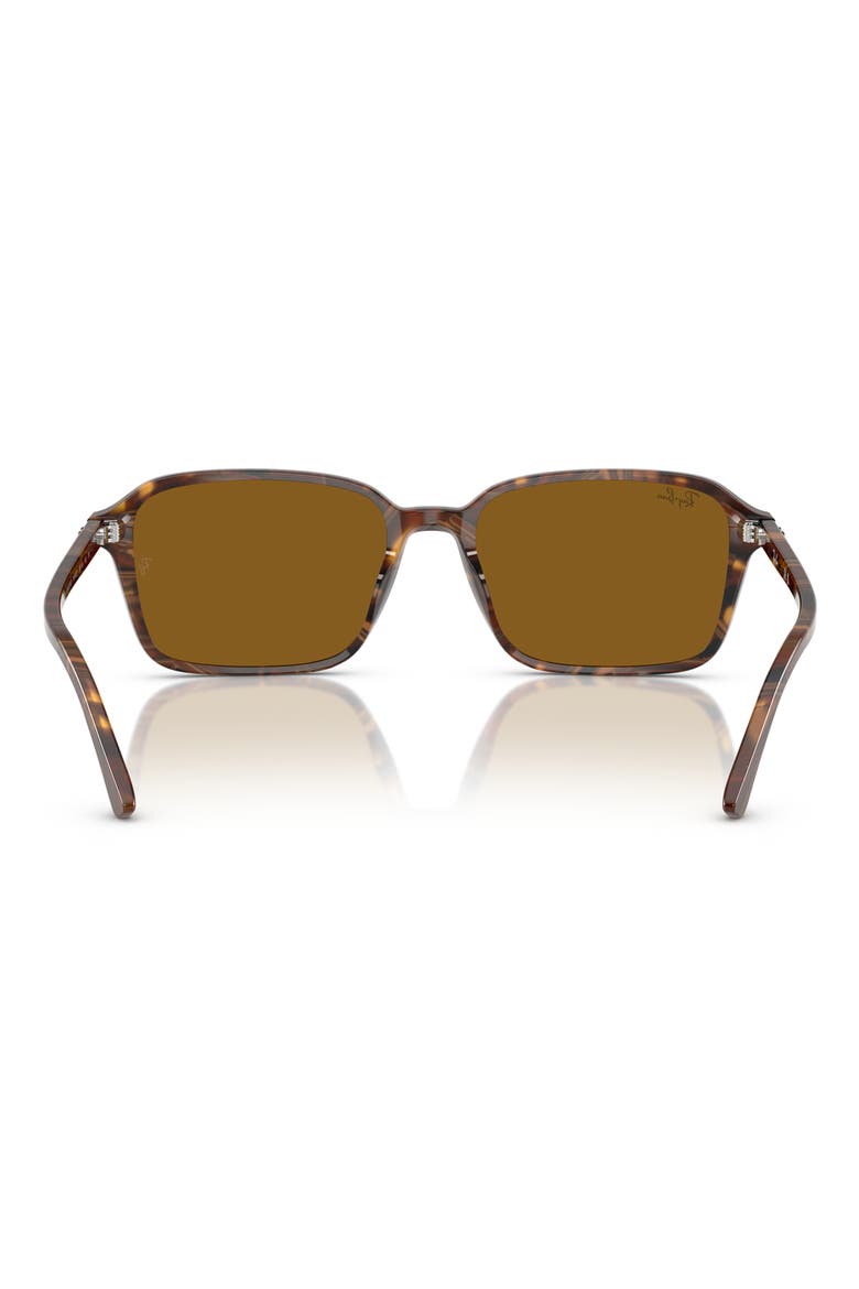 58mm Square Sunglasses, Alternate, color, BROWN
