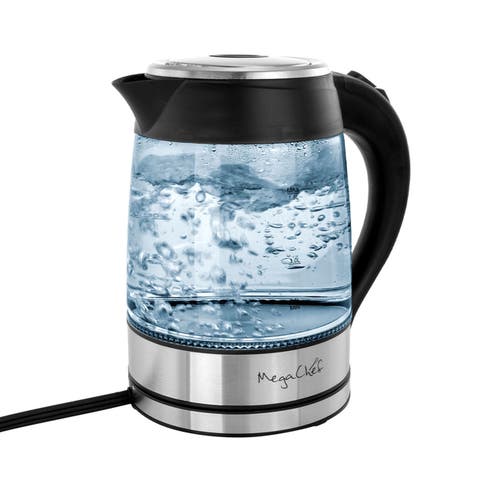 1.8Lt. Glass Body and Stainless Steel Electric Tea Kettle