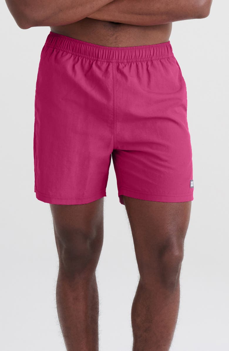 SAXX Go Coastal 2-in-1 Volley Swim Shorts, Main, color,