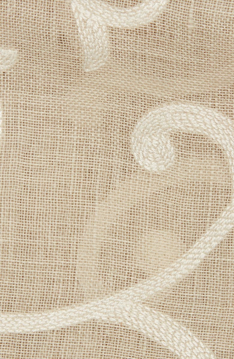 CLIFTON WILSON Paisley Linen Pocket Square, Alternate, color, 