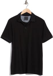 Cactus Man Textured Quarter Zip Polo