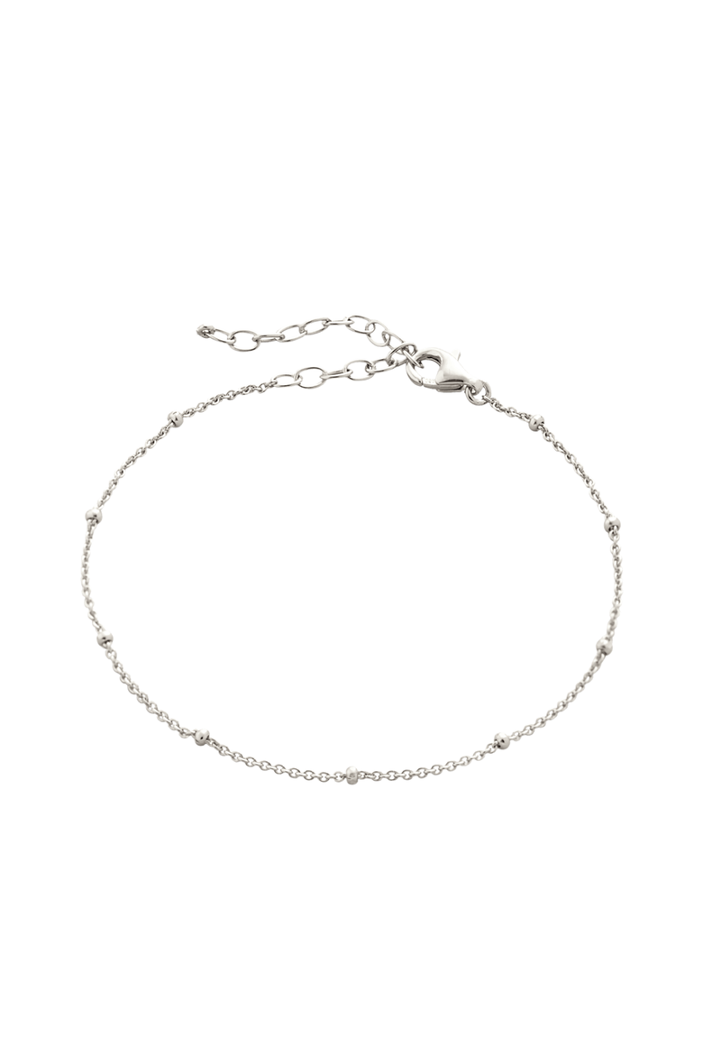 Fine Beaded Chain Bracelet Satellite in Sterling Silver, Main, color, Silver