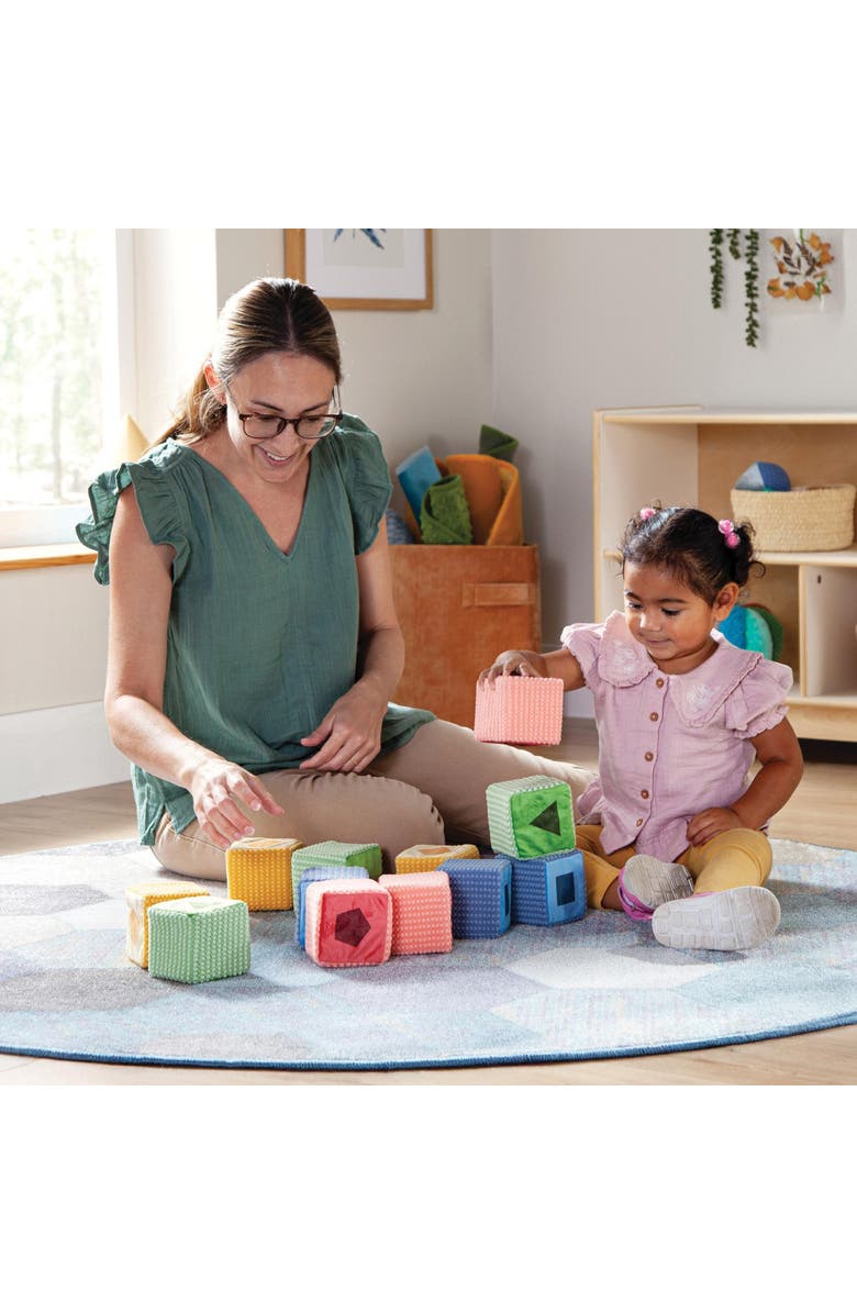 Kaplan Early Learning Company Soft Shape and Color Blocks - Set of 12, Alternate, color, 