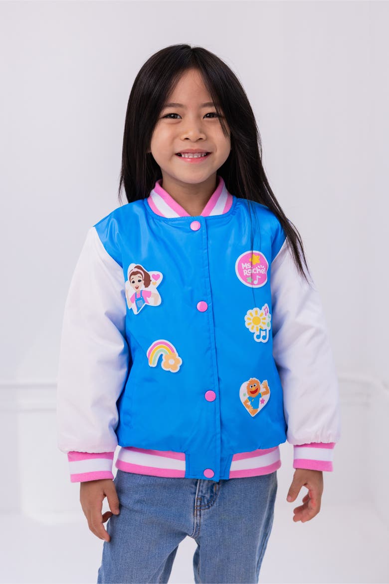 Varsity Bomber Jacket, Alternate, color, Ms Rachel Herbie Blue
