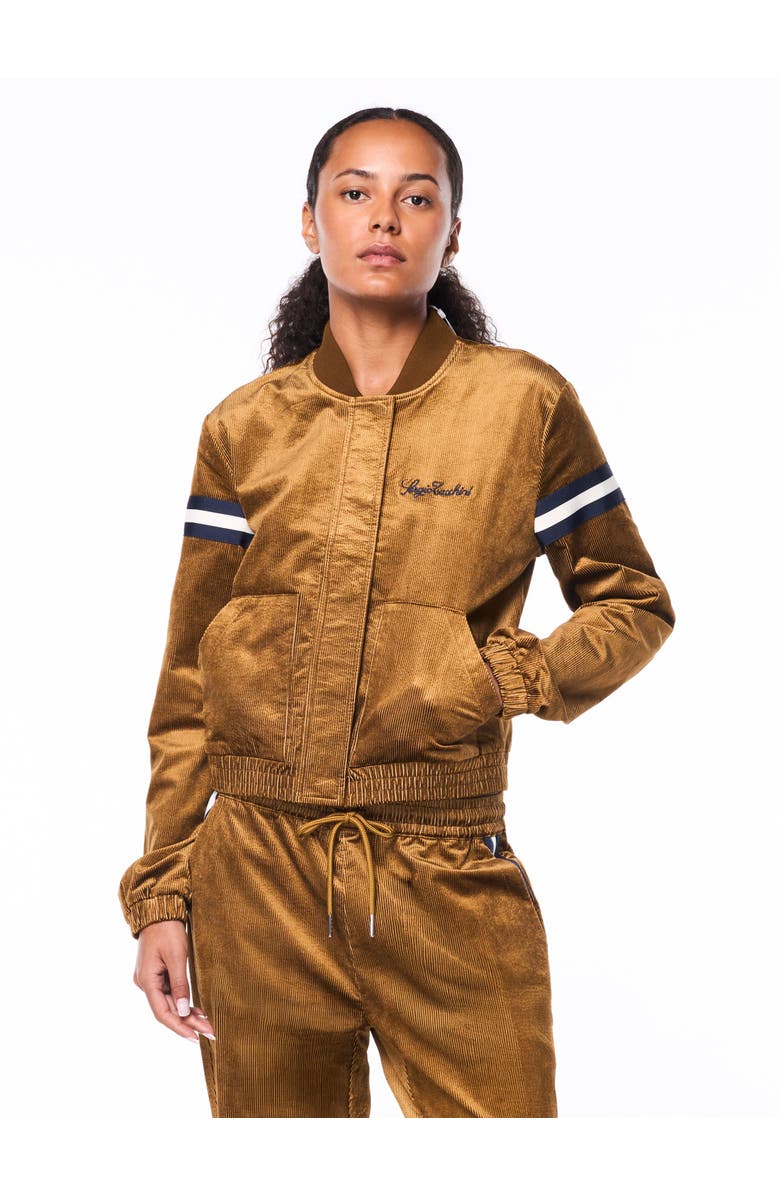 Sergio Tacchini Women's Cordurato Track Jacket, Main, color, Bronze Brown