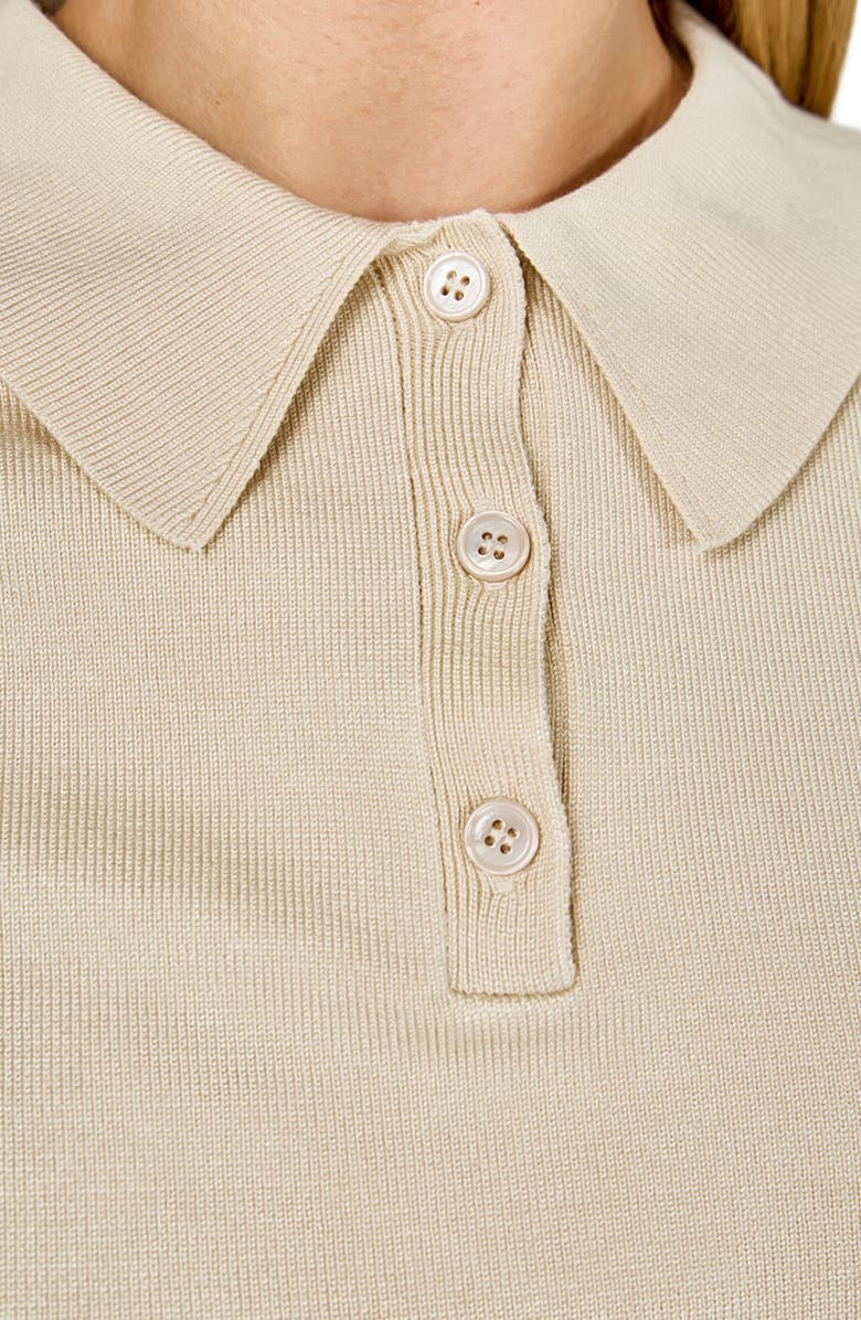 Endless Rose Polo Sweater, Alternate, color, Ivory