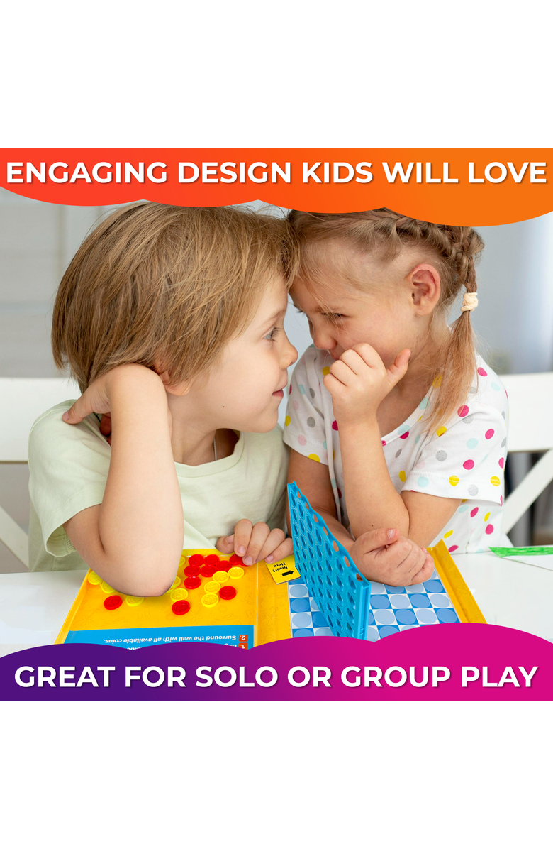 Quokka Magnetic Travel Games Collection for Kids, Alternate, color, 4 In A Row