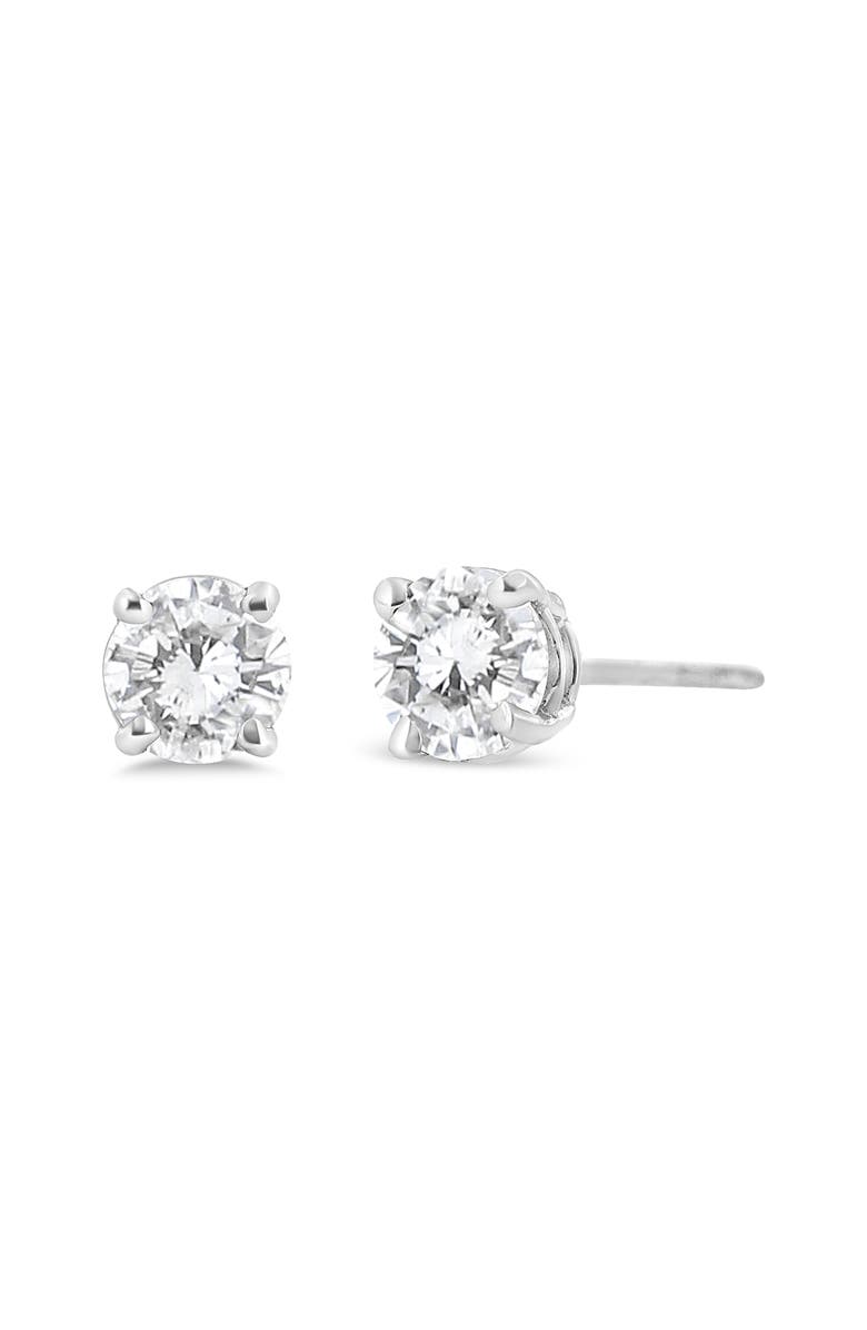Haus of Brilliance 14K White Gold 3/4 Cttw Lab Grown Diamond Stud Earrings, Alternate, color, White