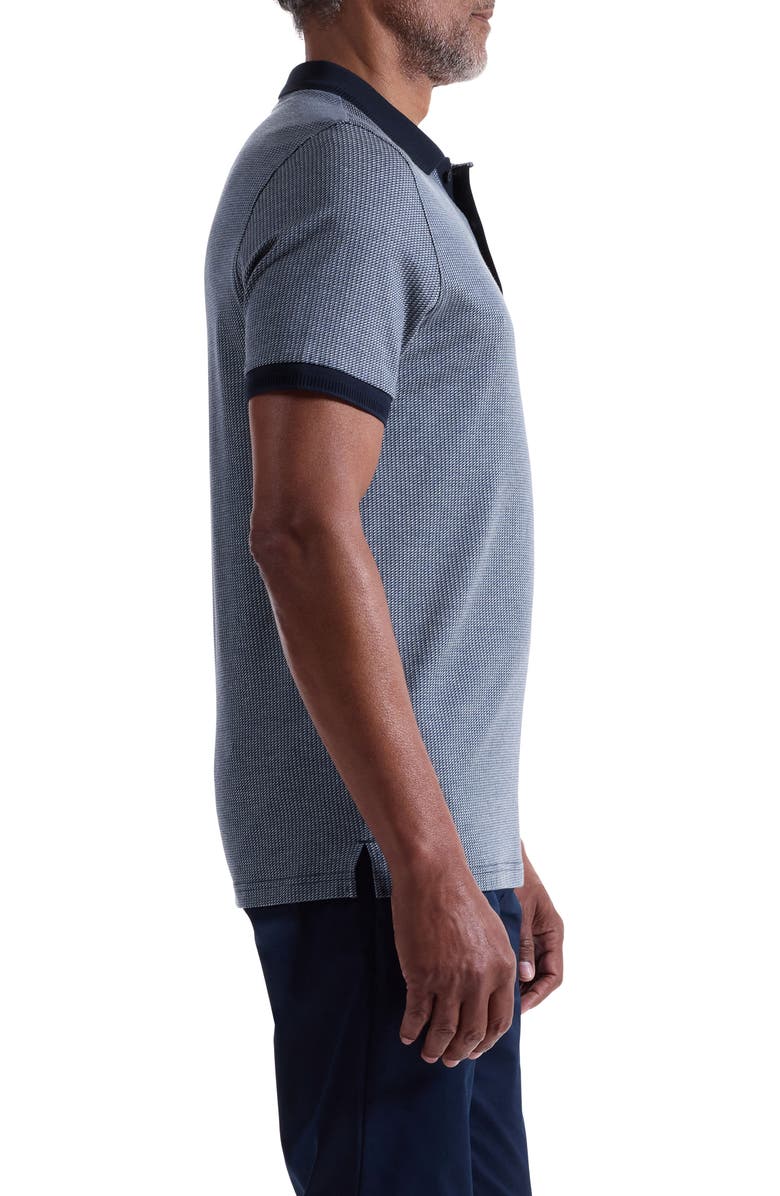 Bugatchi Mercerized Cotton Polo, Alternate, color, Navy