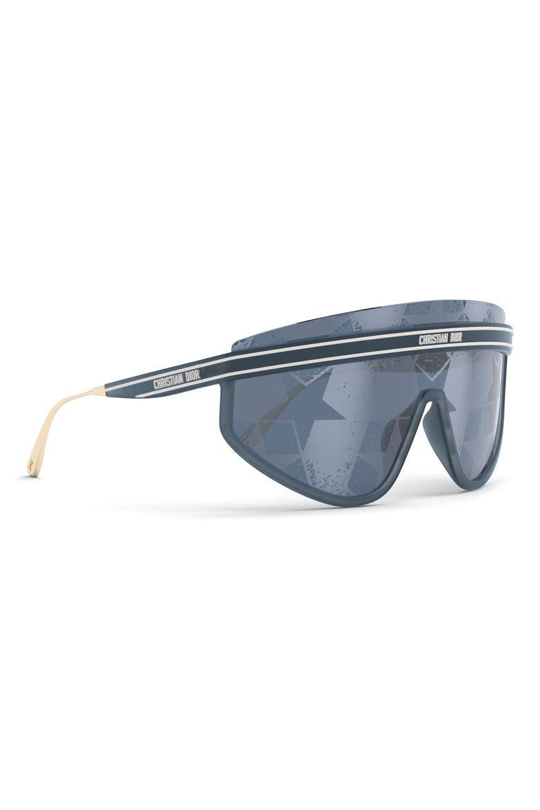 The DiorClub M2U Mask Sunglasses, Alternate, color, MBLU/BLUG